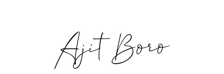 Ajit Boro stylish signature style. Best Handwritten Sign (Allison_Script) for my name. Handwritten Signature Collection Ideas for my name Ajit Boro. Ajit Boro signature style 2 images and pictures png