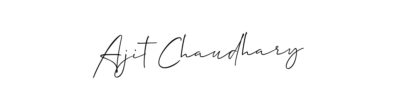 Make a beautiful signature design for name Ajit Chaudhary. Use this online signature maker to create a handwritten signature for free. Ajit Chaudhary signature style 2 images and pictures png