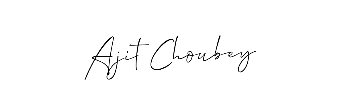 Design your own signature with our free online signature maker. With this signature software, you can create a handwritten (Allison_Script) signature for name Ajit Choubey. Ajit Choubey signature style 2 images and pictures png