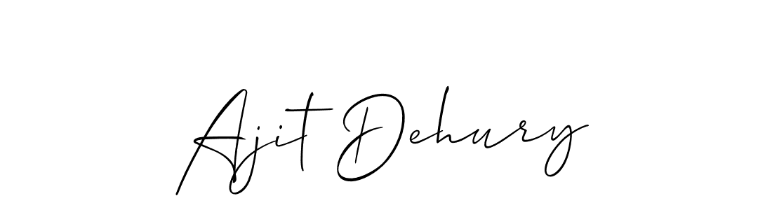 if you are searching for the best signature style for your name Ajit Dehury. so please give up your signature search. here we have designed multiple signature styles  using Allison_Script. Ajit Dehury signature style 2 images and pictures png