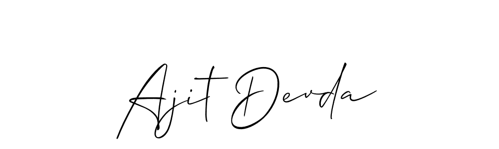 if you are searching for the best signature style for your name Ajit Devda. so please give up your signature search. here we have designed multiple signature styles  using Allison_Script. Ajit Devda signature style 2 images and pictures png