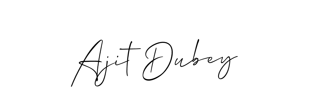 Make a short Ajit Dubey signature style. Manage your documents anywhere anytime using Allison_Script. Create and add eSignatures, submit forms, share and send files easily. Ajit Dubey signature style 2 images and pictures png