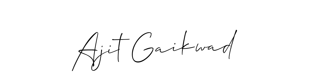 Make a short Ajit Gaikwad signature style. Manage your documents anywhere anytime using Allison_Script. Create and add eSignatures, submit forms, share and send files easily. Ajit Gaikwad signature style 2 images and pictures png