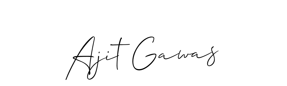 Use a signature maker to create a handwritten signature online. With this signature software, you can design (Allison_Script) your own signature for name Ajit Gawas. Ajit Gawas signature style 2 images and pictures png