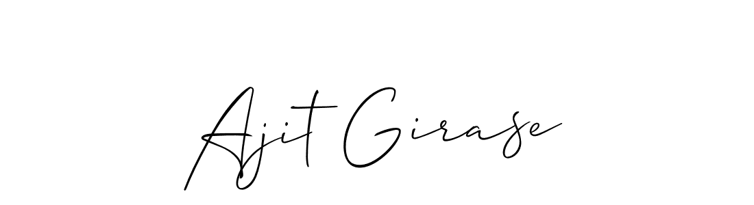 Make a beautiful signature design for name Ajit Girase. With this signature (Allison_Script) style, you can create a handwritten signature for free. Ajit Girase signature style 2 images and pictures png