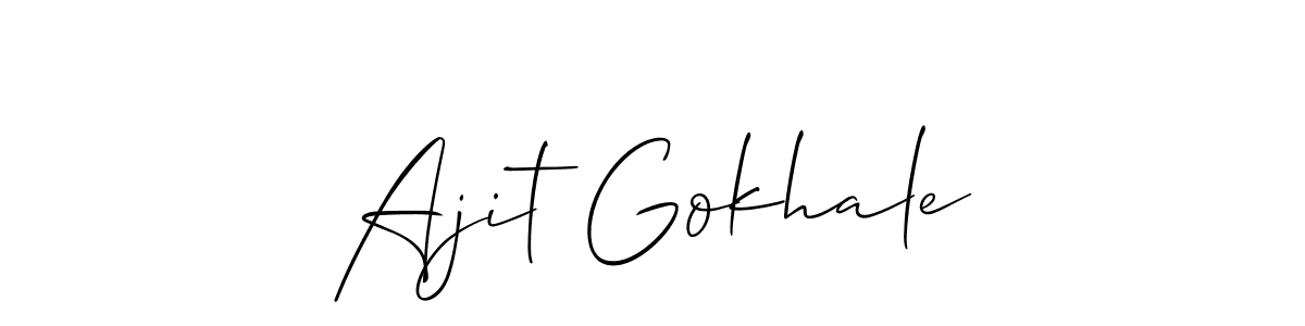 Best and Professional Signature Style for Ajit Gokhale. Allison_Script Best Signature Style Collection. Ajit Gokhale signature style 2 images and pictures png