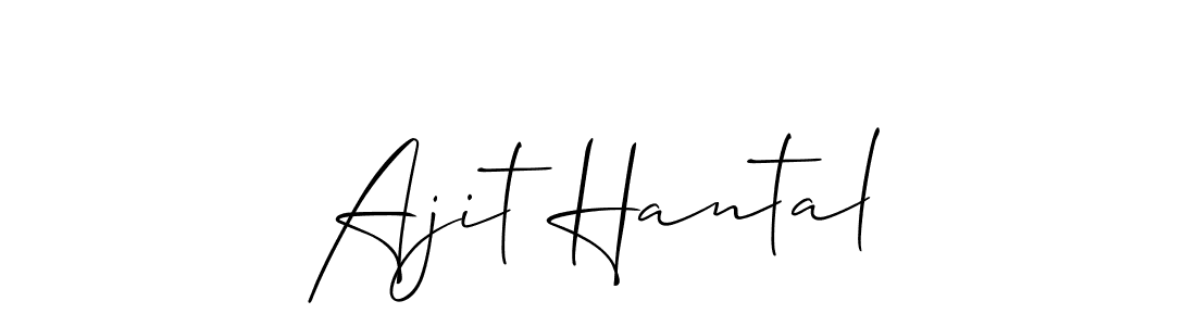 How to make Ajit Hantal signature? Allison_Script is a professional autograph style. Create handwritten signature for Ajit Hantal name. Ajit Hantal signature style 2 images and pictures png