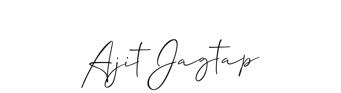Also we have Ajit Jagtap name is the best signature style. Create professional handwritten signature collection using Allison_Script autograph style. Ajit Jagtap signature style 2 images and pictures png