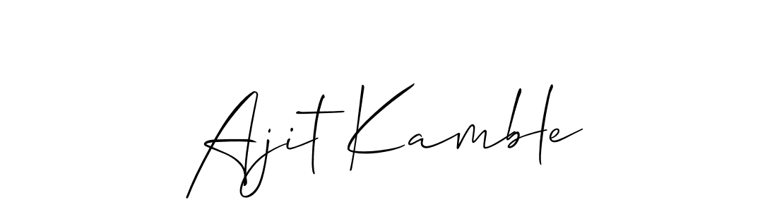 Make a beautiful signature design for name Ajit Kamble. Use this online signature maker to create a handwritten signature for free. Ajit Kamble signature style 2 images and pictures png