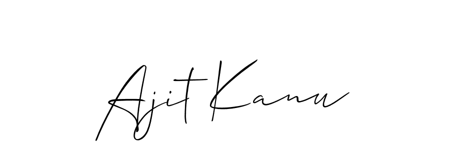 This is the best signature style for the Ajit Kanu name. Also you like these signature font (Allison_Script). Mix name signature. Ajit Kanu signature style 2 images and pictures png