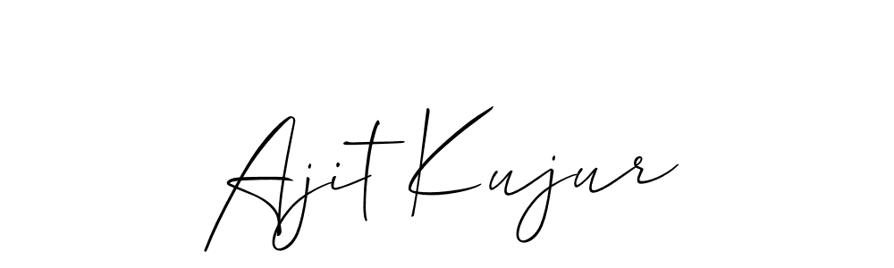 The best way (Allison_Script) to make a short signature is to pick only two or three words in your name. The name Ajit Kujur include a total of six letters. For converting this name. Ajit Kujur signature style 2 images and pictures png