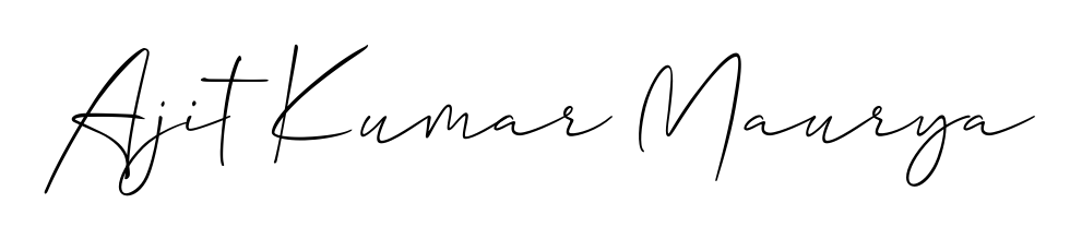 Generate high-definition signature styles for Ajit Kumar Maurya. The Allison_Script typeface ensures crisp legibility and sophisticated design. Ajit Kumar Maurya signature style 2 images and pictures png