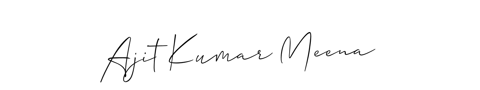 You can use this online signature creator to create a handwritten signature for the name Ajit Kumar Meena. This is the best online autograph maker. Ajit Kumar Meena signature style 2 images and pictures png