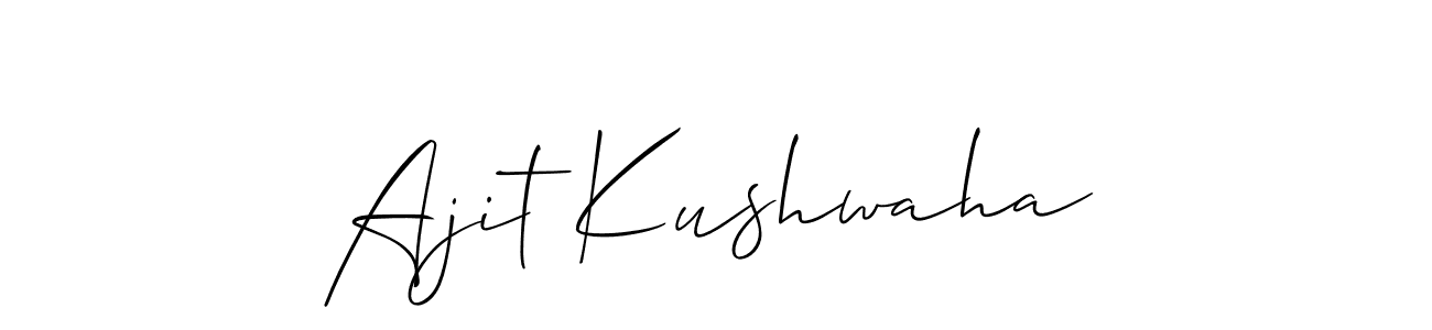 You should practise on your own different ways (Allison_Script) to write your name (Ajit Kushwaha) in signature. don't let someone else do it for you. Ajit Kushwaha signature style 2 images and pictures png