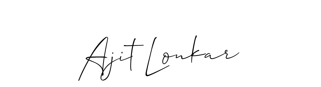 Make a beautiful signature design for name Ajit Lonkar. Use this online signature maker to create a handwritten signature for free. Ajit Lonkar signature style 2 images and pictures png