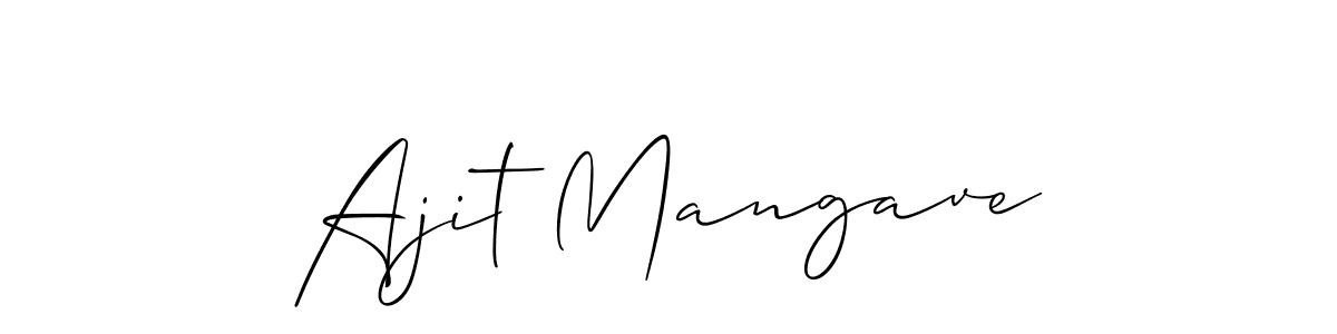 You can use this online signature creator to create a handwritten signature for the name Ajit Mangave. This is the best online autograph maker. Ajit Mangave signature style 2 images and pictures png