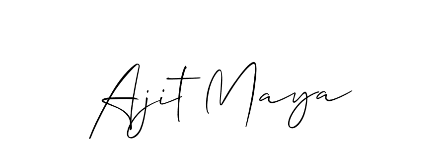 How to Draw Ajit Maya signature style? Allison_Script is a latest design signature styles for name Ajit Maya. Ajit Maya signature style 2 images and pictures png