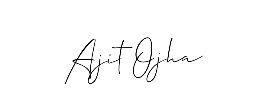 Also You can easily find your signature by using the search form. We will create Ajit Ojha name handwritten signature images for you free of cost using Allison_Script sign style. Ajit Ojha signature style 2 images and pictures png