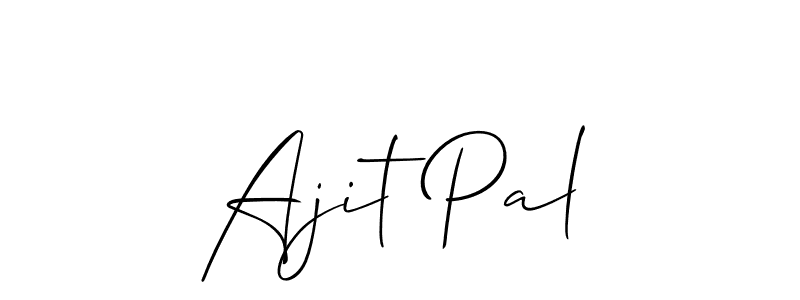 Design your own signature with our free online signature maker. With this signature software, you can create a handwritten (Allison_Script) signature for name Ajit Pal. Ajit Pal signature style 2 images and pictures png