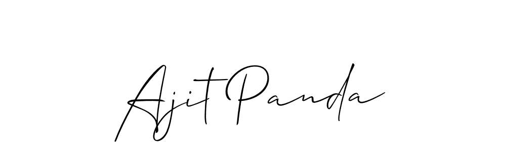 Also we have Ajit Panda name is the best signature style. Create professional handwritten signature collection using Allison_Script autograph style. Ajit Panda signature style 2 images and pictures png