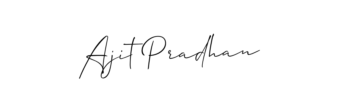 How to make Ajit Pradhan signature? Allison_Script is a professional autograph style. Create handwritten signature for Ajit Pradhan name. Ajit Pradhan signature style 2 images and pictures png