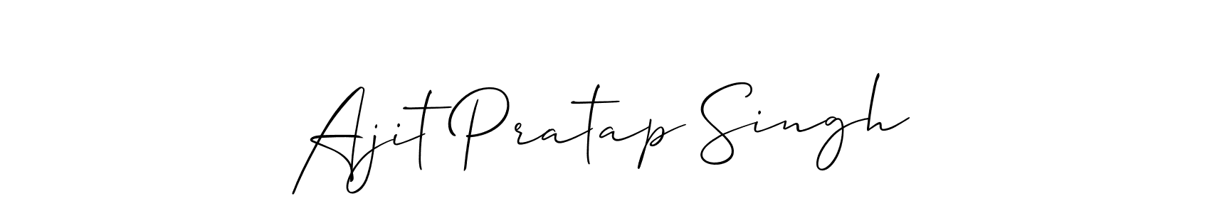 How to Draw Ajit Pratap Singh signature style? Allison_Script is a latest design signature styles for name Ajit Pratap Singh. Ajit Pratap Singh signature style 2 images and pictures png