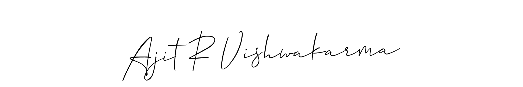 This is the best signature style for the Ajit R Vishwakarma name. Also you like these signature font (Allison_Script). Mix name signature. Ajit R Vishwakarma signature style 2 images and pictures png