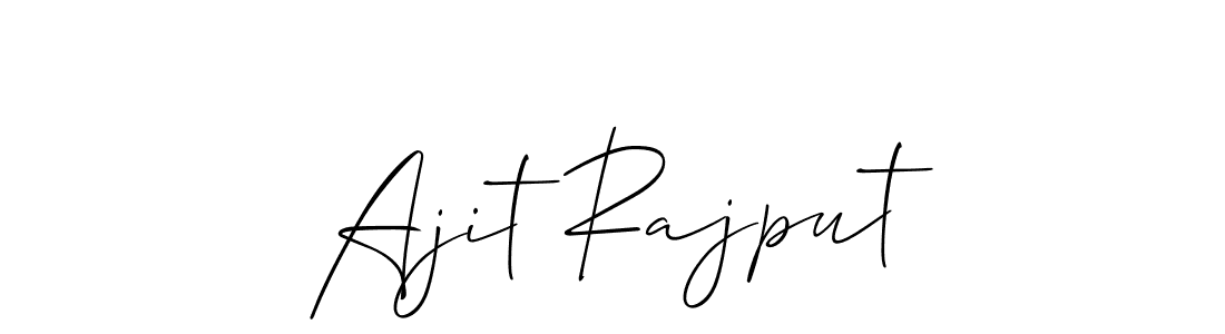 Allison_Script is a professional signature style that is perfect for those who want to add a touch of class to their signature. It is also a great choice for those who want to make their signature more unique. Get Ajit Rajput name to fancy signature for free. Ajit Rajput signature style 2 images and pictures png