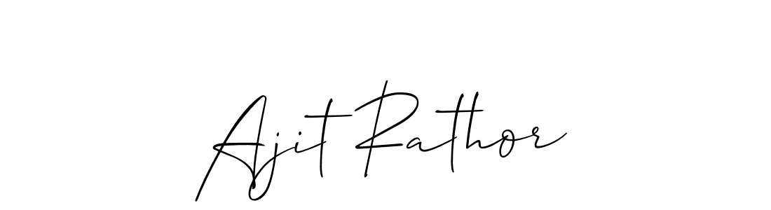 Use a signature maker to create a handwritten signature online. With this signature software, you can design (Allison_Script) your own signature for name Ajit Rathor. Ajit Rathor signature style 2 images and pictures png