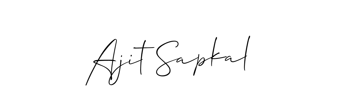 Use a signature maker to create a handwritten signature online. With this signature software, you can design (Allison_Script) your own signature for name Ajit Sapkal. Ajit Sapkal signature style 2 images and pictures png