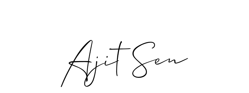 Similarly Allison_Script is the best handwritten signature design. Signature creator online .You can use it as an online autograph creator for name Ajit Sen. Ajit Sen signature style 2 images and pictures png