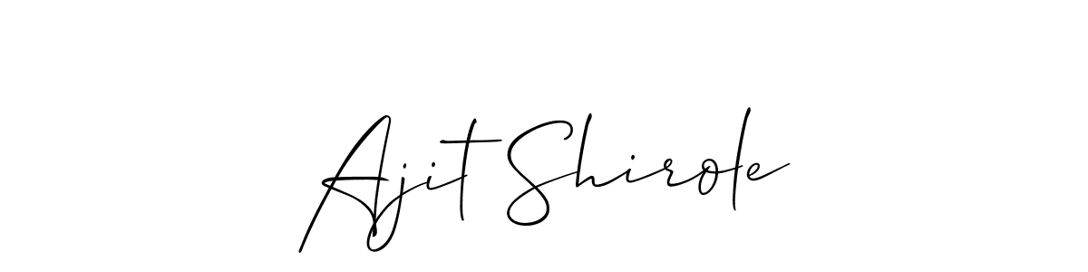 Make a beautiful signature design for name Ajit Shirole. Use this online signature maker to create a handwritten signature for free. Ajit Shirole signature style 2 images and pictures png