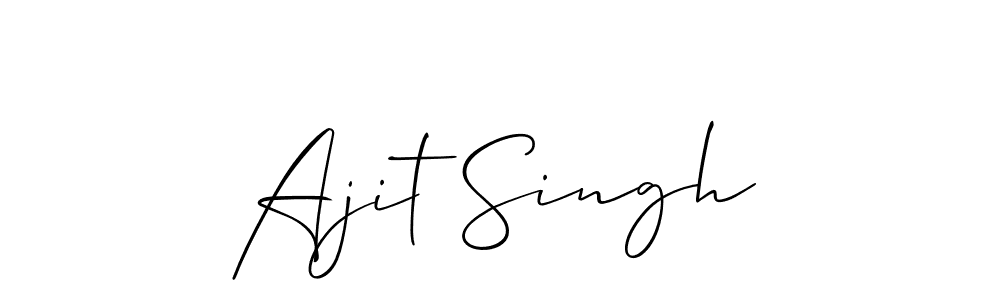 The best way (Allison_Script) to make a short signature is to pick only two or three words in your name. The name Ajit Singh include a total of six letters. For converting this name. Ajit Singh signature style 2 images and pictures png
