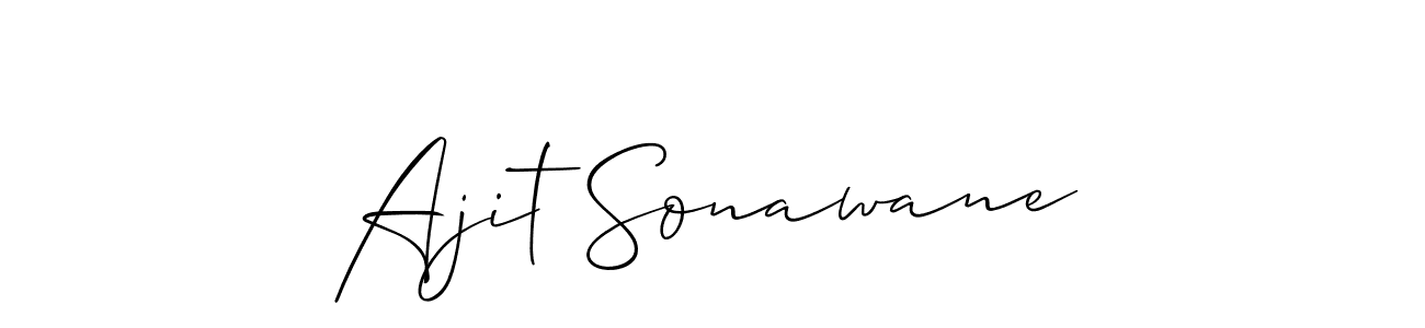 if you are searching for the best signature style for your name Ajit Sonawane. so please give up your signature search. here we have designed multiple signature styles  using Allison_Script. Ajit Sonawane signature style 2 images and pictures png