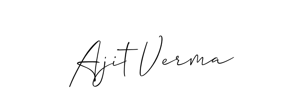 Once you've used our free online signature maker to create your best signature Allison_Script style, it's time to enjoy all of the benefits that Ajit Verma name signing documents. Ajit Verma signature style 2 images and pictures png