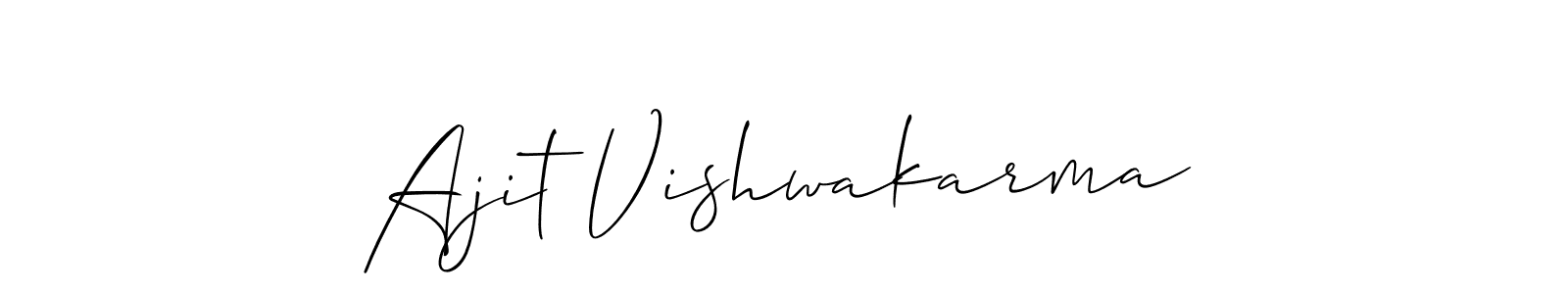 How to Draw Ajit Vishwakarma signature style? Allison_Script is a latest design signature styles for name Ajit Vishwakarma. Ajit Vishwakarma signature style 2 images and pictures png