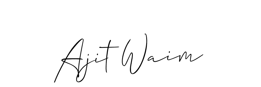 Make a beautiful signature design for name Ajit Waim. Use this online signature maker to create a handwritten signature for free. Ajit Waim signature style 2 images and pictures png