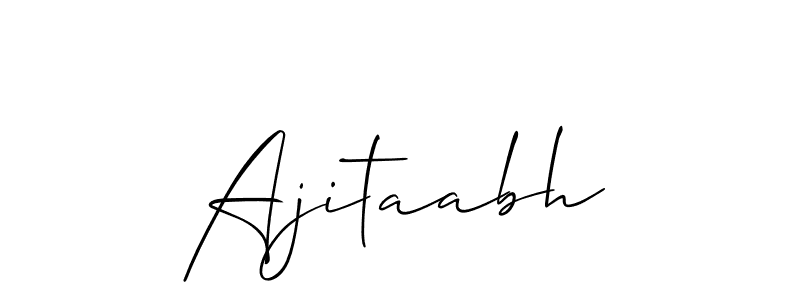 Create a beautiful signature design for name Ajitaabh. With this signature (Allison_Script) fonts, you can make a handwritten signature for free. Ajitaabh signature style 2 images and pictures png