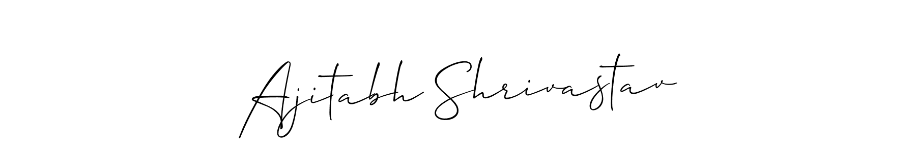 Design your own signature with our free online signature maker. With this signature software, you can create a handwritten (Allison_Script) signature for name Ajitabh Shrivastav. Ajitabh Shrivastav signature style 2 images and pictures png