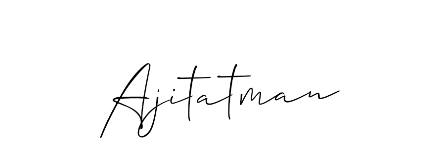 How to make Ajitatman signature? Allison_Script is a professional autograph style. Create handwritten signature for Ajitatman name. Ajitatman signature style 2 images and pictures png