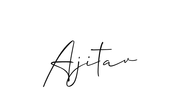 You can use this online signature creator to create a handwritten signature for the name Ajitav. This is the best online autograph maker. Ajitav signature style 2 images and pictures png