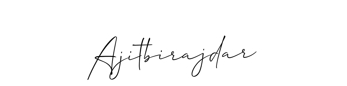 Design your own signature with our free online signature maker. With this signature software, you can create a handwritten (Allison_Script) signature for name Ajitbirajdar. Ajitbirajdar signature style 2 images and pictures png