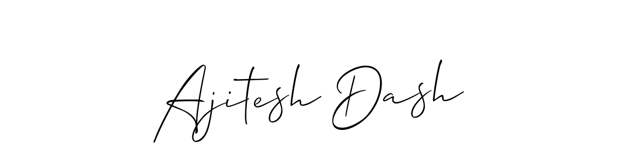 How to make Ajitesh Dash signature? Allison_Script is a professional autograph style. Create handwritten signature for Ajitesh Dash name. Ajitesh Dash signature style 2 images and pictures png