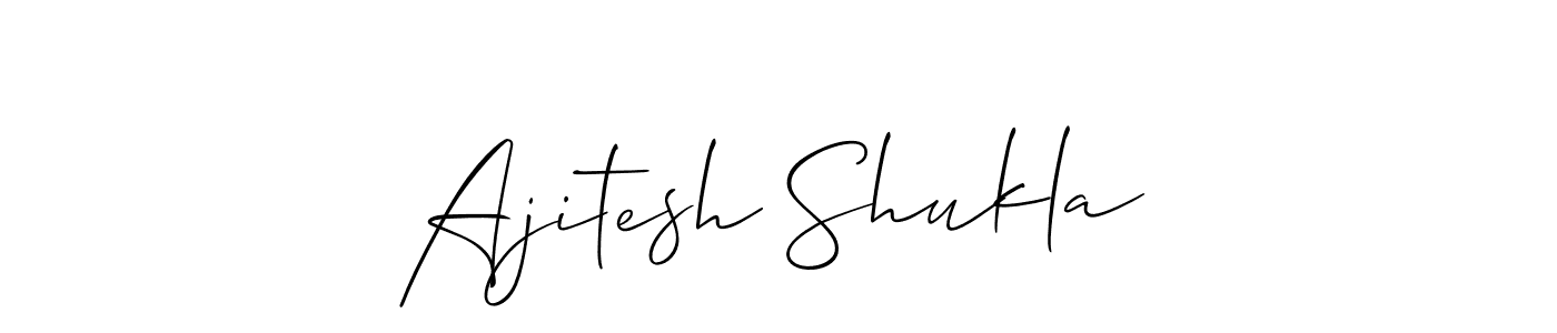 Create a beautiful signature design for name Ajitesh Shukla. With this signature (Allison_Script) fonts, you can make a handwritten signature for free. Ajitesh Shukla signature style 2 images and pictures png