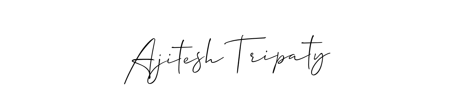 Make a beautiful signature design for name Ajitesh Tripaty. With this signature (Allison_Script) style, you can create a handwritten signature for free. Ajitesh Tripaty signature style 2 images and pictures png