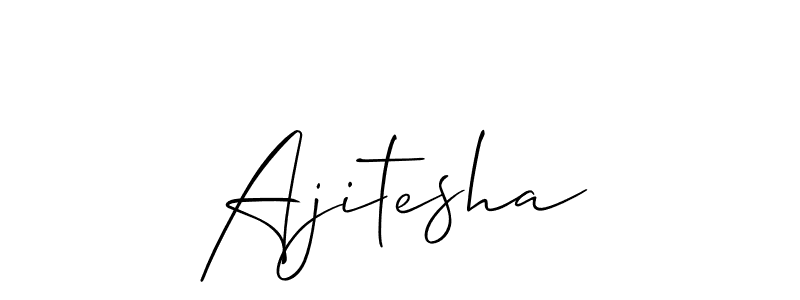 How to Draw Ajitesha signature style? Allison_Script is a latest design signature styles for name Ajitesha. Ajitesha signature style 2 images and pictures png