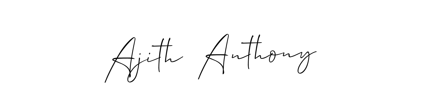 Design your own signature with our free online signature maker. With this signature software, you can create a handwritten (Allison_Script) signature for name Ajith  Anthony. Ajith  Anthony signature style 2 images and pictures png