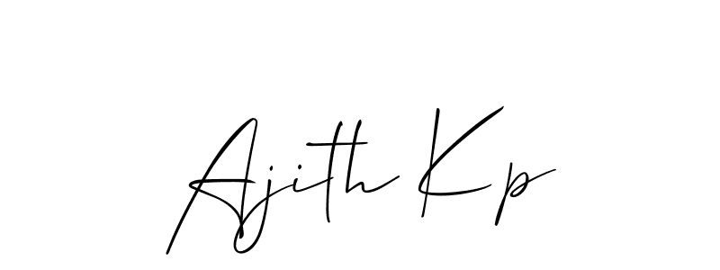 It looks lik you need a new signature style for name Ajith Kp. Design unique handwritten (Allison_Script) signature with our free signature maker in just a few clicks. Ajith Kp signature style 2 images and pictures png