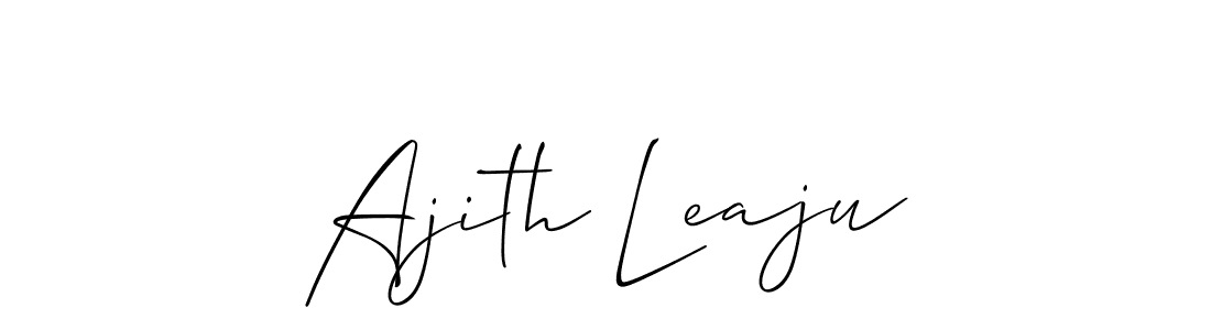 Here are the top 10 professional signature styles for the name Ajith Leaju. These are the best autograph styles you can use for your name. Ajith Leaju signature style 2 images and pictures png