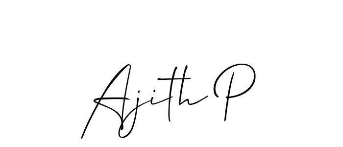 Once you've used our free online signature maker to create your best signature Allison_Script style, it's time to enjoy all of the benefits that Ajith P name signing documents. Ajith P signature style 2 images and pictures png